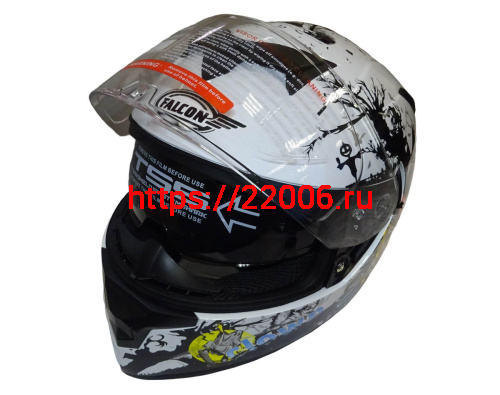 Шлем интеграл FALCON F702, размер M, с очками, (уп. 6 шт.) фото 3