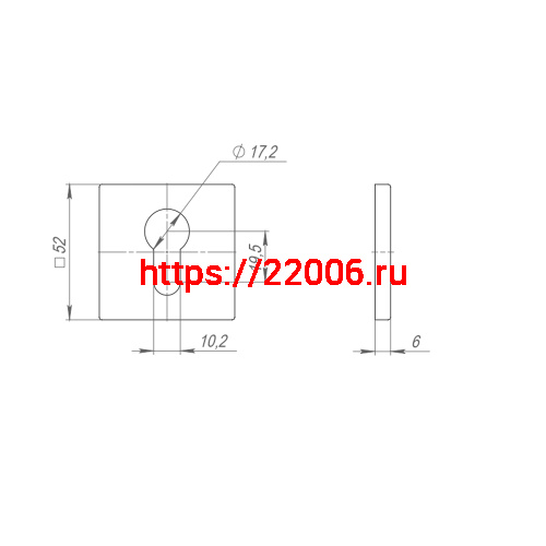 Накладка Punto (Пунто) под цилиндр ET.K.ARC.Q52 (ET ARC) GR-23 графит фото 3