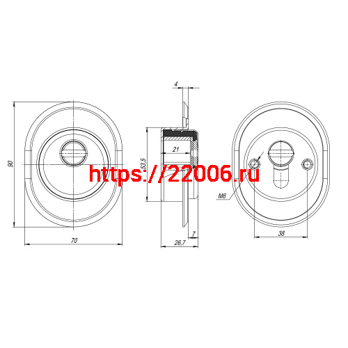 Броненакладка Fuaro (Фуаро) DEF.CRE-al/OV.9726 (DEF 9726-A) CP-8 хром фото 2