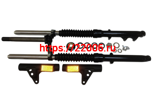 Вилка телескопическая передняя  COLT в сборе (ДИСКОВЫЙ тормоз) фото 2