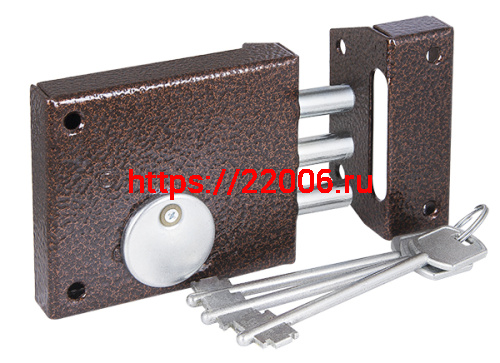 Замок Zenit (Зенит) накладной ЗН4-1 (медь)