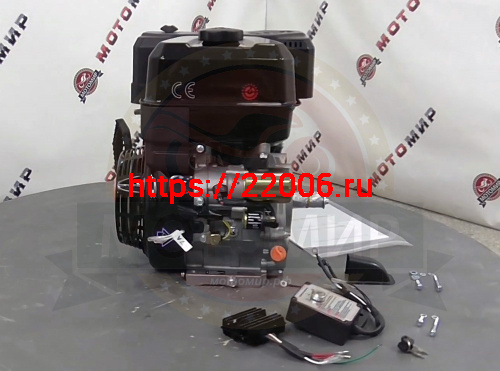 Двигатель LIFAN 16 л.с. KP420E (вал d25 мм) ЭЛ.СТАРТЕР, с катушкой освещения 12В 7А 84Вт фото 4