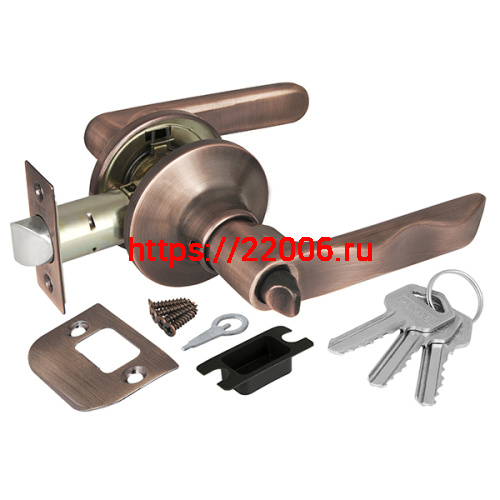 Ручка Punto (Пунто) защелка 6024 AC-E (кл./фик.) медь