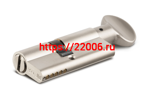 Цилиндровый механизм Kale kilit (Кале килит) с вертушкой 164 BM/100 (45+10+45) mm никель 5 кл. фото 3