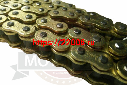 Цепь (428HPO) SFR -100 зв. с сальником, СУПЕР УСИЛЕННАЯ, цв.ЗОЛОТО (SIGMA ) (НАБОР)