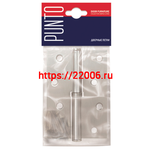 Петля Punto (Пунто) съемная IN4100SL-HD PN левая (113/HD-4) мат. никель ПОДВЕС фото 2
