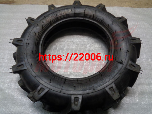 Покрышка МБ 10" 4,50-10 камерная (С КАМЕРОЙ) "Ёлочка" МАРКИРОВАННАЯ