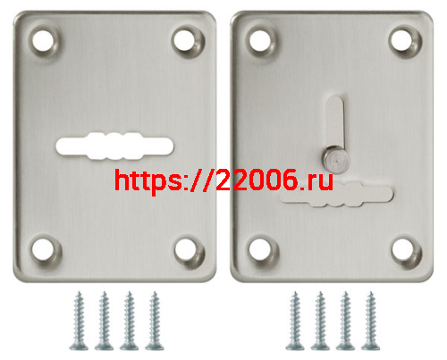 Накладка Fuaro (Фуаро) на сувальдный замок ESC.S-lift+S/K.set (ESC081/082) мат.никель (2шт.)