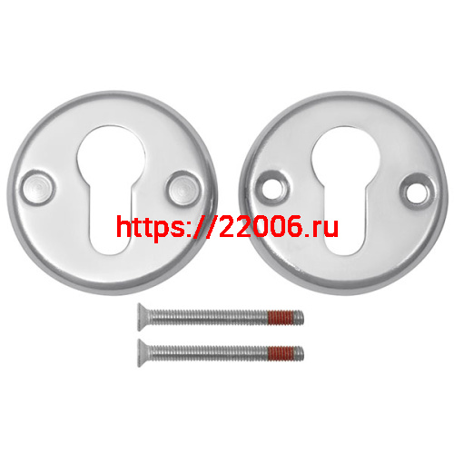 Декоративная Fuaro (Фуаро) накладка ESC-С-001-CР цилиндровая (хром) подвес фото 2