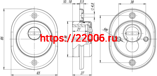 Броненакладка Fuaro (Фуаро) DEF 4925 GP ЛАТУНЬ фото 3