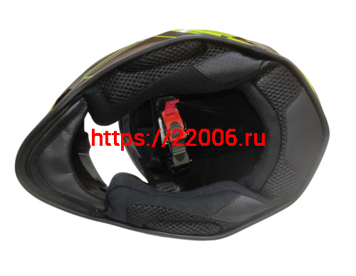 Шлем детский интеграл COBRA EC H151, черный и лайм, размер XXS фото 4