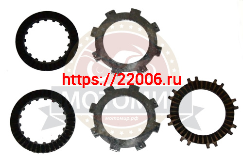 Диск сцепления Bullet 150 HQ150 (2 метал.+3 фрикц.) (1 компл) (D02G001, D00G062, D00G061, E01-7-9)