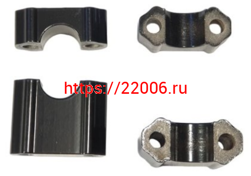 Хомут-зажим руля верхний+нижний TTR250 Хомут-зажим руля верхний+нижний TTR250