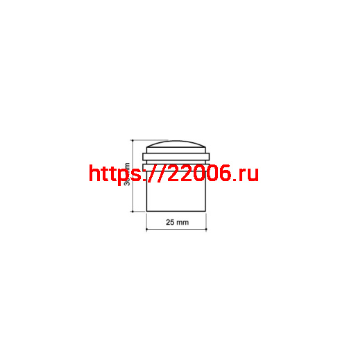 Упор Armadillo (Армадилло) дверной напольный STOPPER/ZA062 (DH062ZA) AB-7 бронза фото 3