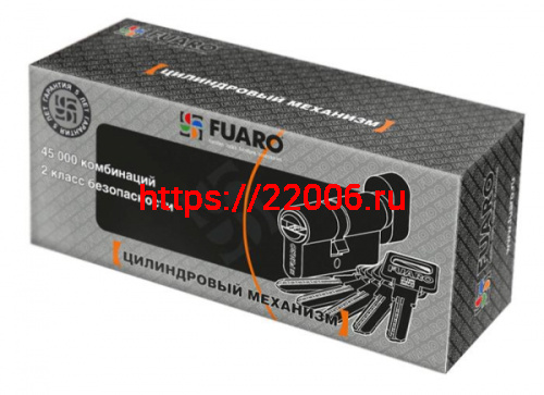 Цилиндровый механизм Fuaro (Фуаро) с вертушкой R602/80 mm (30+10+40) CP хром 5 кл. фото 2