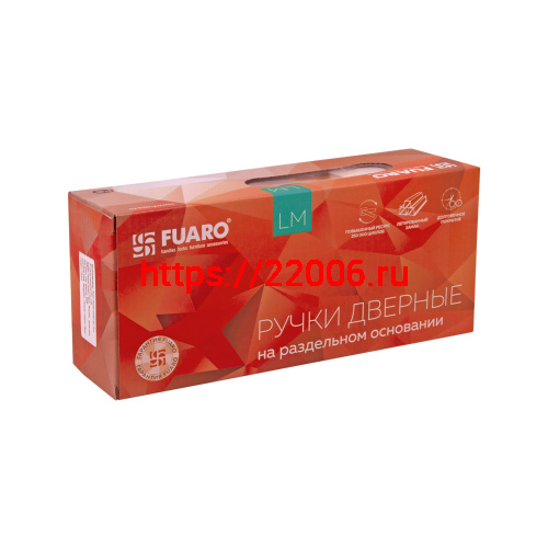 Ручка Fuaro (Фуаро) раздельная LM/Z K.QS52.TITAN CP/WH-19 хром/белый фото 2