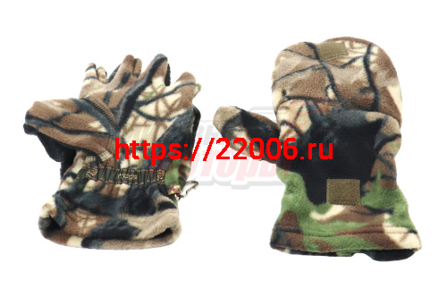 Варежки-перчатки (лес) (732-2) (M-L) ХСН