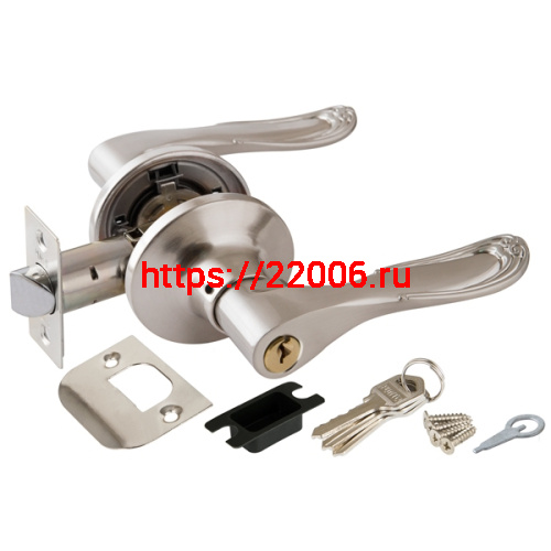 Ручка Punto (Пунто) защелка DK630 SN-ET (6030 SN-E) (кл./фик.) мат.никель