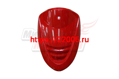 Облицовка передняя верхняя ACTIV/ YB50QT-3 Racer Meteor (ВНИЗУ РЕШЁТКА) красная
