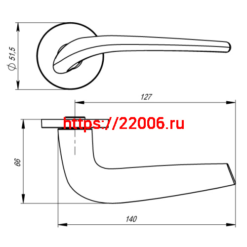 Ручка Armadillo (Армадилло) раздельная R.URS52.TWIN (TWIN URS) MWSC-33 итальянский тисненый фото 4