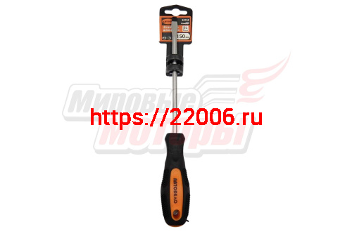 Отвертка шлицевая 150*6,0мм (АвтоДело 30765-AD)