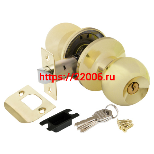 Ручка Punto (Пунто) защелка DK672 PB-ET (6072 PB-E) (кл./фик.) золото