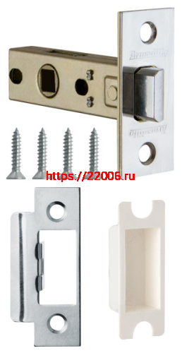 Защелка Armadillo (Армадилло) врезная METLH120-45-25 (LH 120-45-25) CP хром Box /прям/