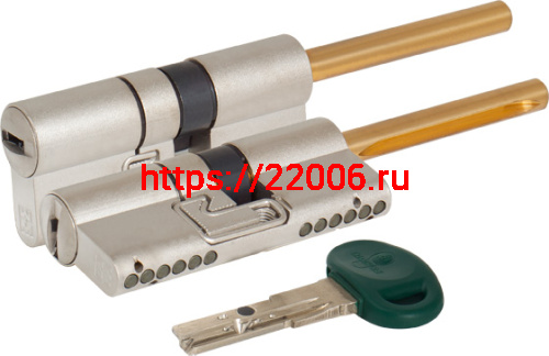 Цилиндровый механизм Mottura (Моттура) под вертушку (дл. шток) C31P413101C5 (72 мм/36+10+26), МАТ.НИКЕЛЬ