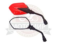 Зеркала (1037) d8 Honda красные "ромб"