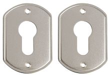 Накладки Guardian (Гардиан) под цилиндр "" никель ГН 30 /пара/, плоская /123:475/