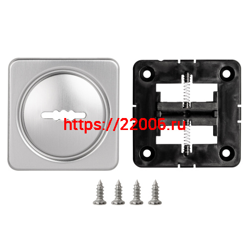 Накладка Fuaro (Фуаро) на сувальдный замок ESC.S-auto.MSC/K.62 с авт.шторками SSC-16 сатинированный хром (1шт.) фото 2