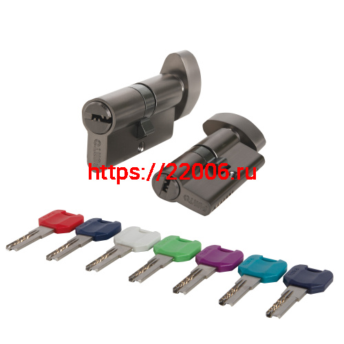 Цилиндровый Punto (Пунто) механизм MaxPro7002Knob70mm(30+10+30) GR графит 7key с вертушкой