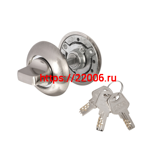 Ручка поворотная Ajax (Аякс) с фиксацией ключом BK6.FIX.JR SN-3 мат.никель фото 4