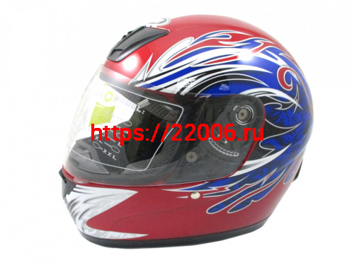 Мотошлем YM-802А красный (М)