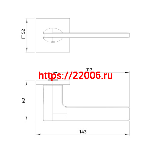 Ручка Ajax (Аякс) раздельная K.JS51.PROMO SSG-39 сатин.золото фото 3