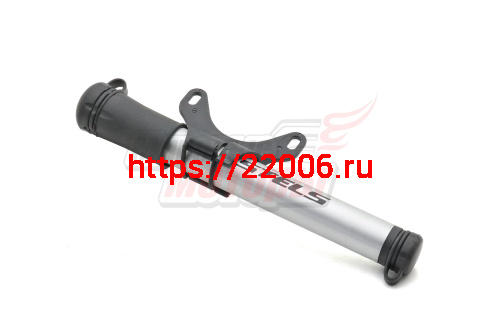 Насос вело (алюм) "СТЕЛС" с пыльниками (диаметр 22мм, длина 19см)(m22-01 (zf-025)