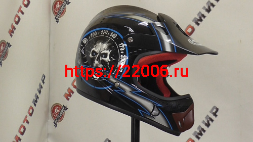 Шлем детский кроссовый FALCON XZС03, размер M  (57-58) фото 2