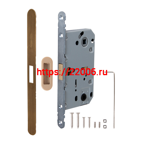 Магнитная Armadillo (Армадилло) защелка WC с ответной планкой GRAVITY.PRO G01.196.50.96 AB бронза фото 3