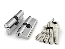 Цилиндровый Fuaro (Фуаро) механизм R600/80 mm (35+10+35) CP хром 5 кл.