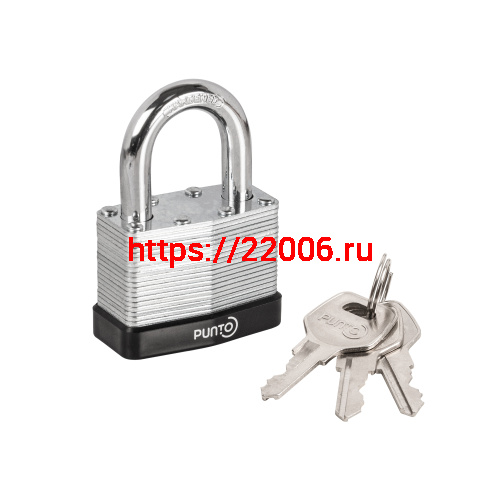 Замок Punto (Пунто) навесной PK-6550 3 key англ.