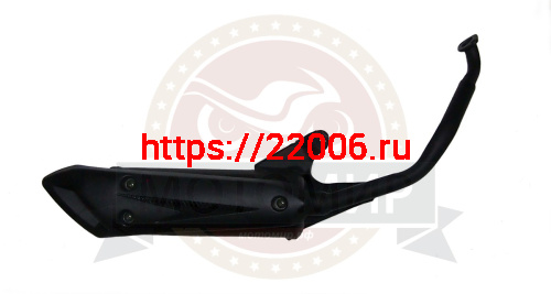 Глушитель скутер SLASH в сборе с коленом (150000916)