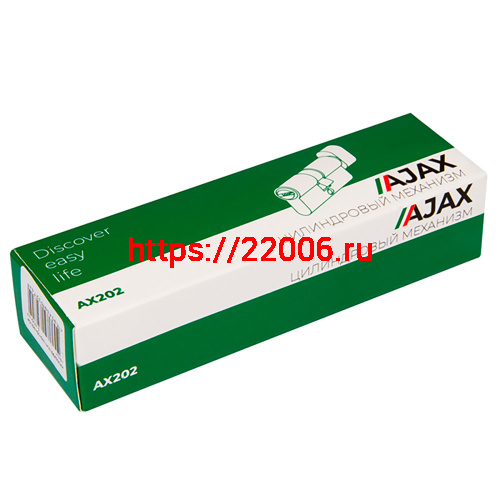 Цилиндровый Ajax (Аякс) механизм (AX202/60) AX2002Knob60 (25+10+25) CP хром с вертушкой фото 2