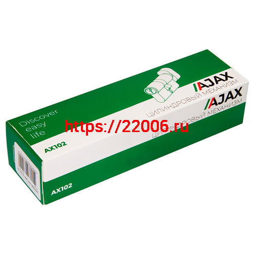 Цилиндровый Ajax (Аякс) механизм (AX100/80) AX1000Key80 (35+10+35) CP хром фото 2
