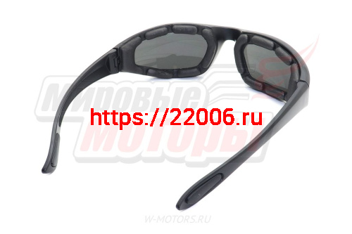 Очки солнцезащитные ТИП2 темное стекло (мягкая накладка) фото 2