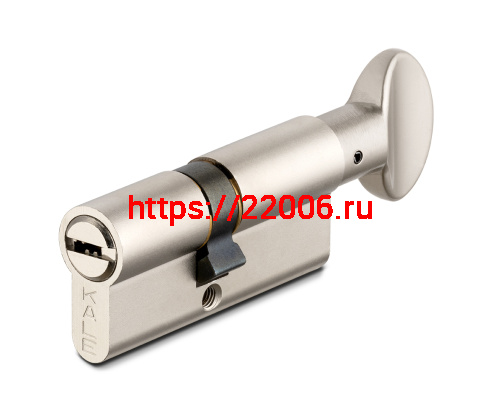 Цилиндровый механизм Kale kilit (Кале килит) с вертушкой 164 BM/100 (45+10+45) mm никель 5 кл.