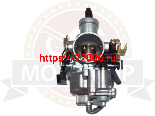 Карбюратор PZ30 250 см3 Fighter на 2 тросика газа d 30 мм (ускорит. насос, бензофильтр) фото 2