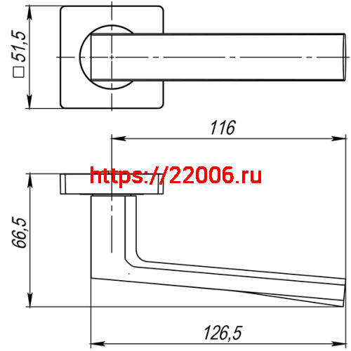 Ручка Ajax (Аякс) раздельная K.JK51.ERGO (ERGO JK) SN/CP-3 матовый никель/хром фото 2