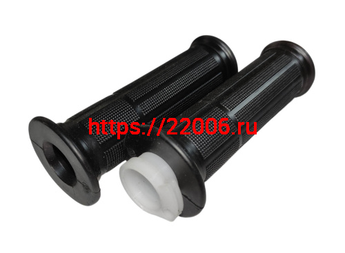 Ручка руля левая (резиновая) + правая (газа) MIRAGE 250 (ТЭККЕН) (140131143-0001 + 140120923-0001)