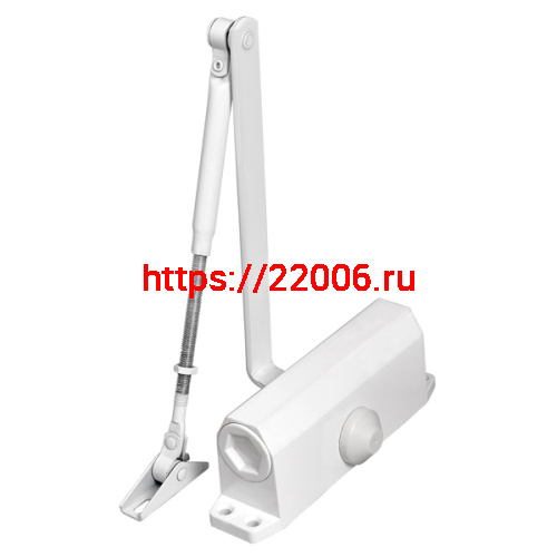 Доводчик Ajax (Аякс) дверной DCTR50-100 hold open WH белый