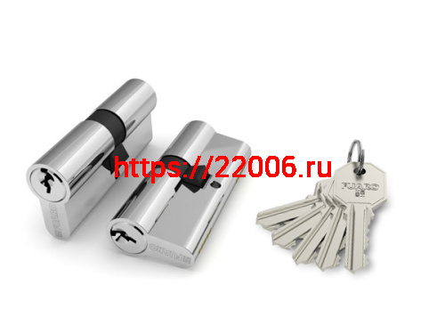 Цилиндровый Fuaro (Фуаро) механизм 100 CA 62 mm (26+10+26) CP хром 5 кл.